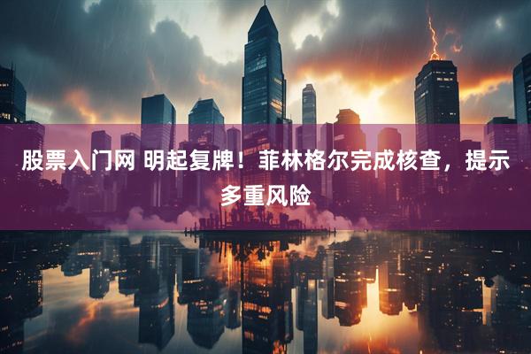股票入门网 明起复牌！菲林格尔完成核查，提示多重风险